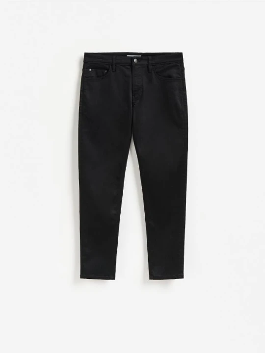 Zdjęcie produktu Reserved - Jeansy slim fit z efektem sprania - czarny