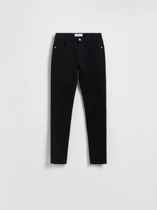 Zdjęcie produktu Reserved - Jeansy slim mid rise - czarny