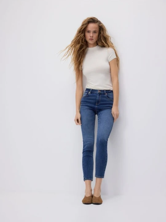 Zdjęcie produktu Reserved - Jeansy slim push up - niebieski