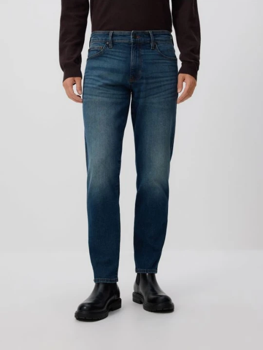 Zdjęcie produktu Reserved - Jeansy slim z efektem sprania - indigo jeans