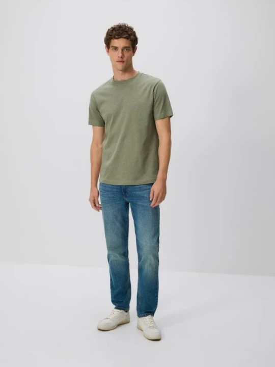 Zdjęcie produktu Reserved - Jeansy slim z efektem sprania - indigo jeans