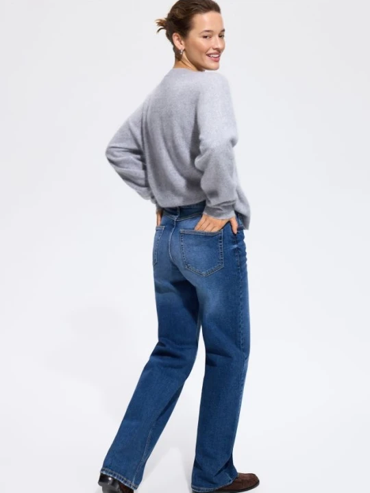 Zdjęcie produktu Reserved - Jeansy straight comfort - granatowy