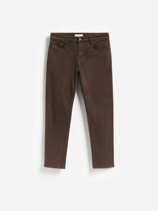 Zdjęcie produktu Reserved - Jeansy straight fit - brązowy