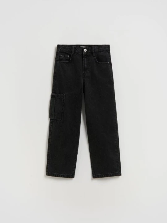 Zdjęcie produktu Reserved - Jeansy straight fit - czarny
