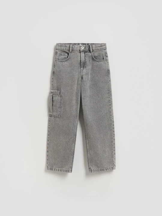 Zdjęcie produktu Reserved - Jeansy straight fit - jasnoszary
