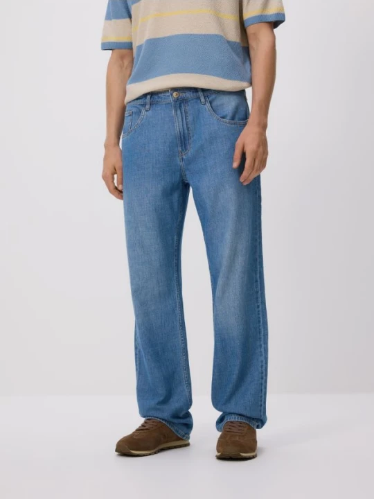 Zdjęcie produktu Reserved - Jeansy straight fit - niebieski
