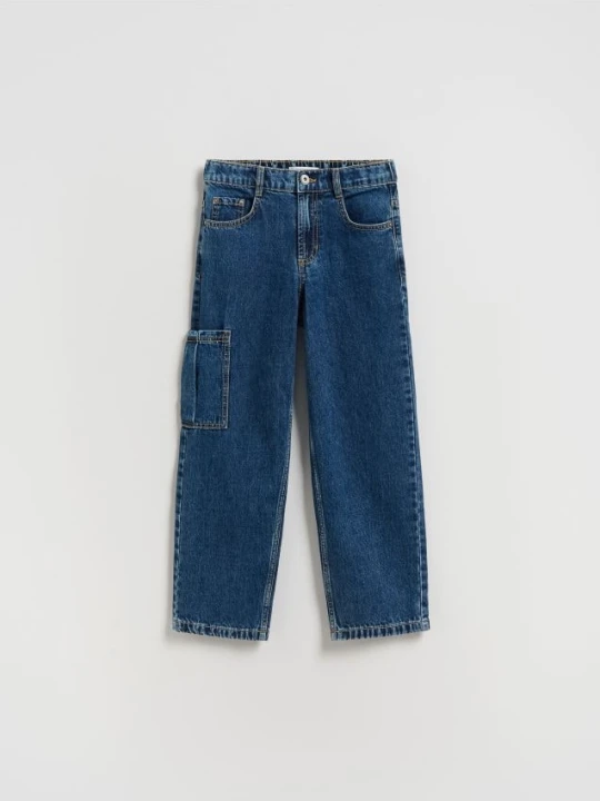 Zdjęcie produktu Reserved - Jeansy straight fit - niebieski