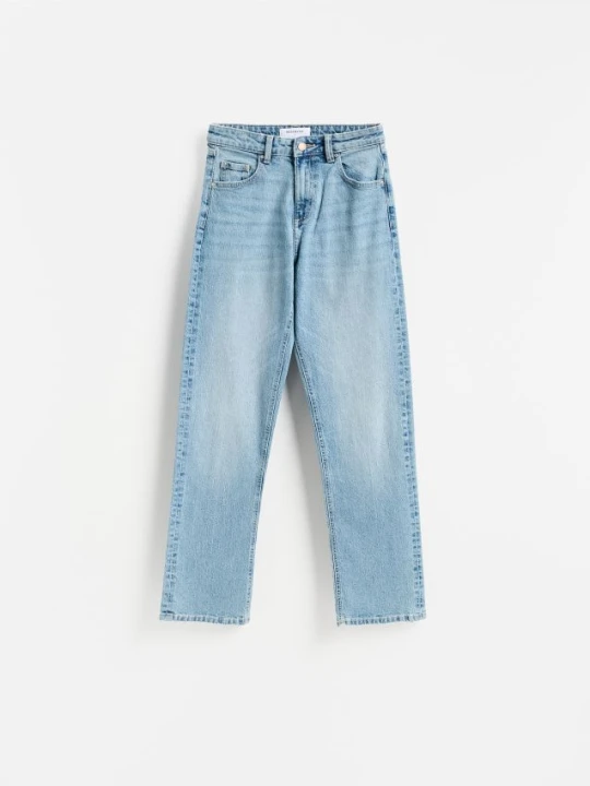 Zdjęcie produktu Reserved - Jeansy straight fit - niebieski