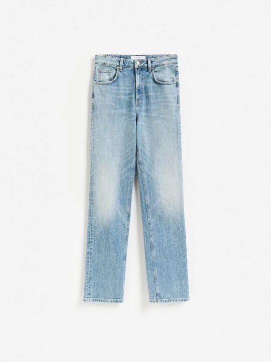 Zdjęcie produktu Reserved - Jeansy straight fit - niebieski