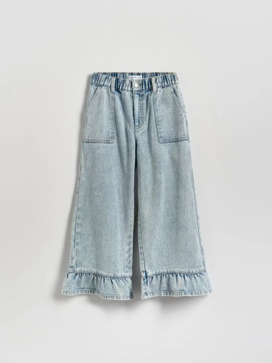 Zdjęcie produktu Reserved - Jeansy super wide leg 7 / 8 - niebieski