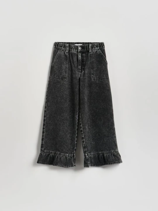 Zdjęcie produktu Reserved - Jeansy super wide leg 7 / 8 - szary