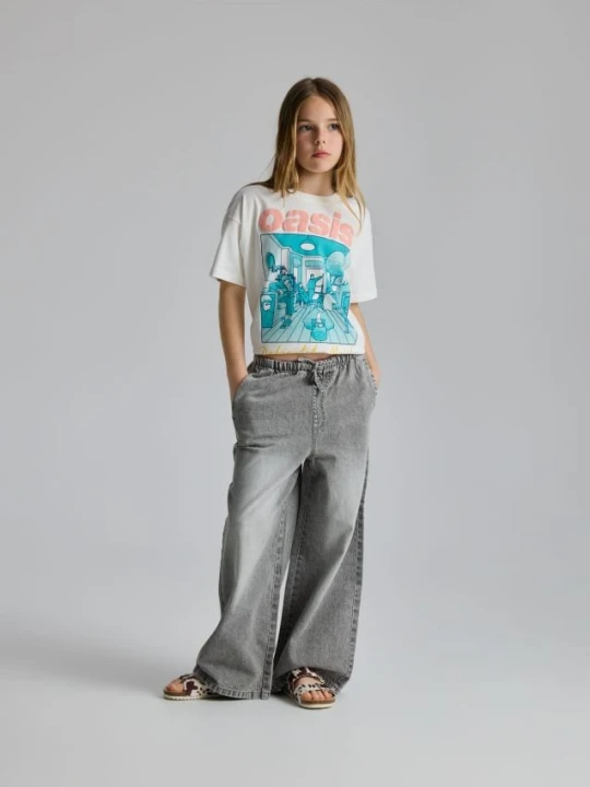 Zdjęcie produktu Reserved - Jeansy super wide leg - jasnoszary