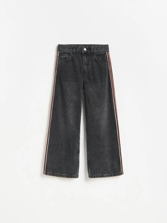 Zdjęcie produktu Reserved - Jeansy super wide leg - szary