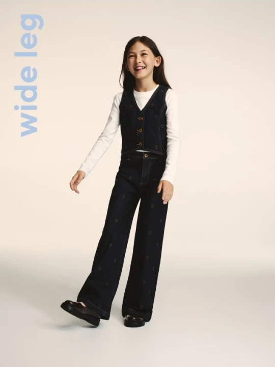 Zdjęcie produktu Reserved - Jeansy wide leg - granatowy