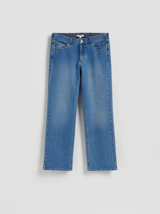 Zdjęcie produktu Reserved - Jeansy wide leg - niebieski