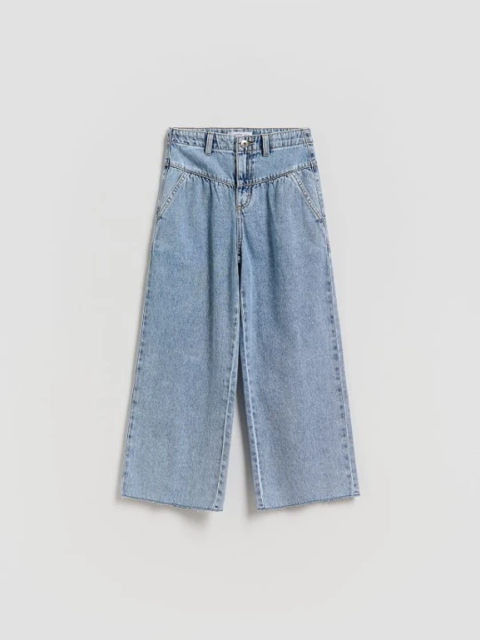 Zdjęcie produktu Reserved - Jeansy wide leg - niebieski