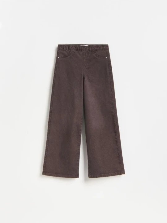 Zdjęcie produktu Reserved - Jegginsy wide leg - ciemnobrązowy