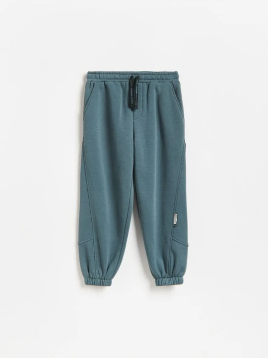 Zdjęcie produktu Reserved - Joggery baggy z bawełną - ciemny turkus