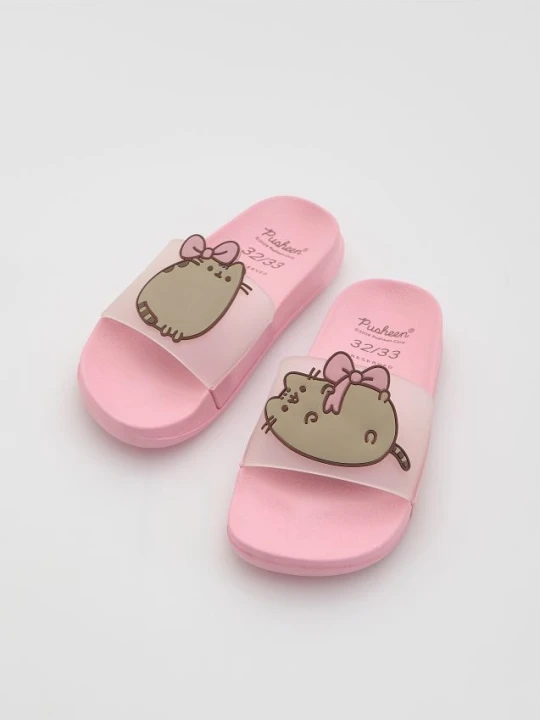 Zdjęcie produktu Reserved - Klapki Pusheen - różowy