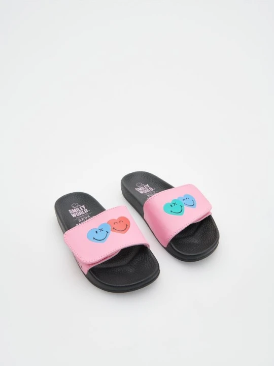 Zdjęcie produktu Reserved - Klapki SmileyWorld® - czarny