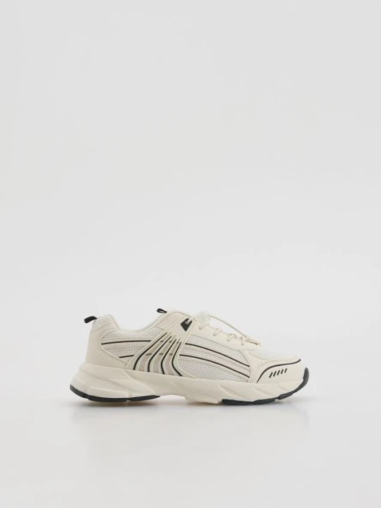 Zdjęcie produktu Reserved - Klasyczne sneakersy - złamana biel