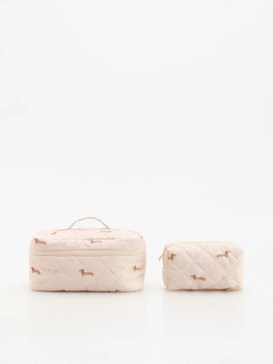 Zdjęcie produktu Reserved - Kosmetyczka 2 pack - złamana biel