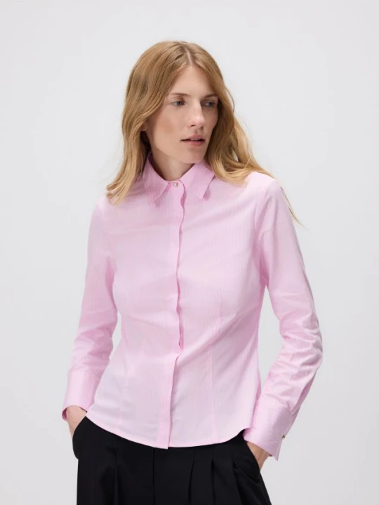 Zdjęcie produktu Reserved - Koszula slim fit w paski - pastelowy róż