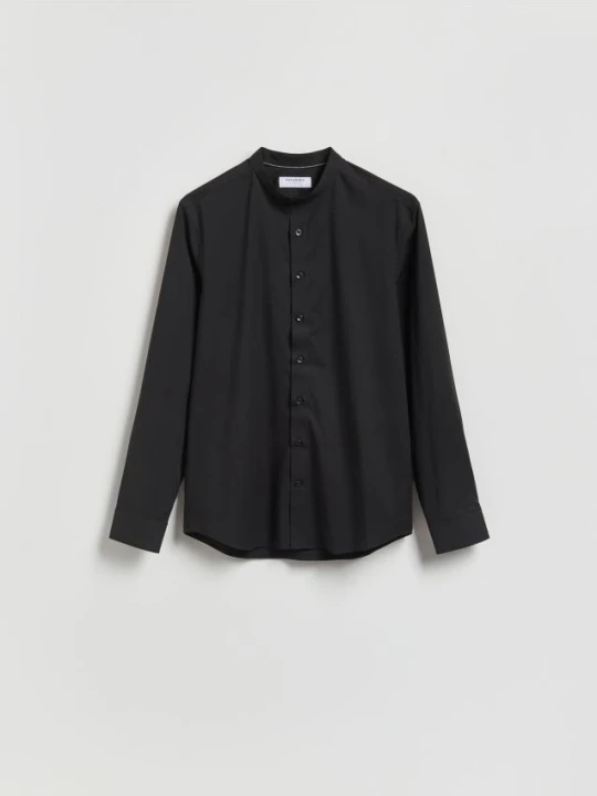 Zdjęcie produktu Reserved - Koszula slim fit ze stójką - czarny
