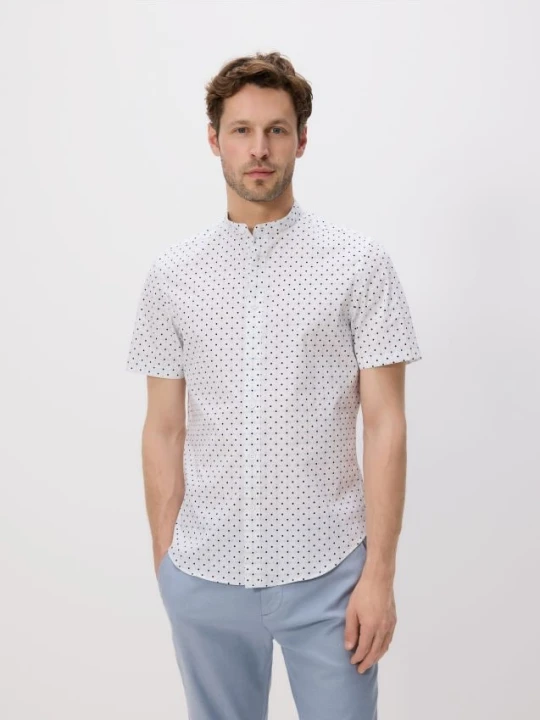 Zdjęcie produktu Reserved - Koszula slim fit ze stójką - jasnoniebieski