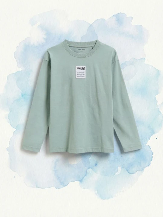 Zdjęcie produktu Reserved - Koszulka longsleeve - jasnoniebieski