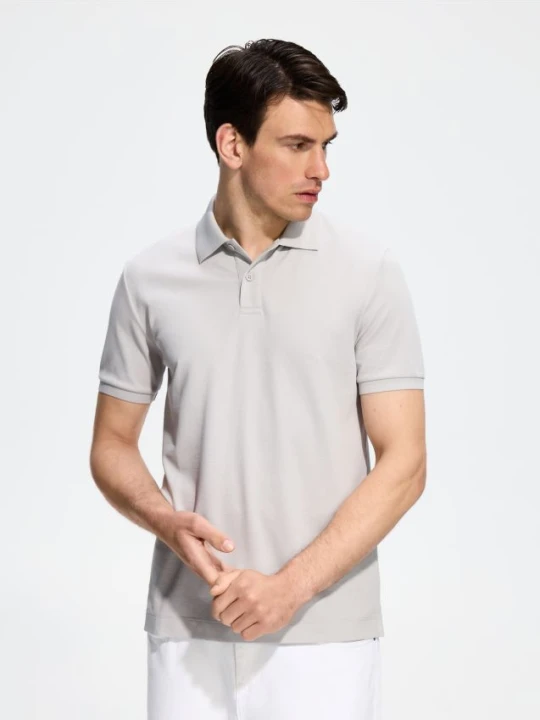 Zdjęcie produktu Reserved - Koszulka polo regular fit - jasnoszary