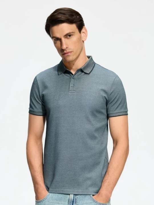 Zdjęcie produktu Reserved - Koszulka polo slim - ciemnozielony