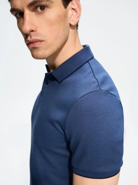 Zdjęcie produktu Reserved - Koszulka polo slim - granatowy