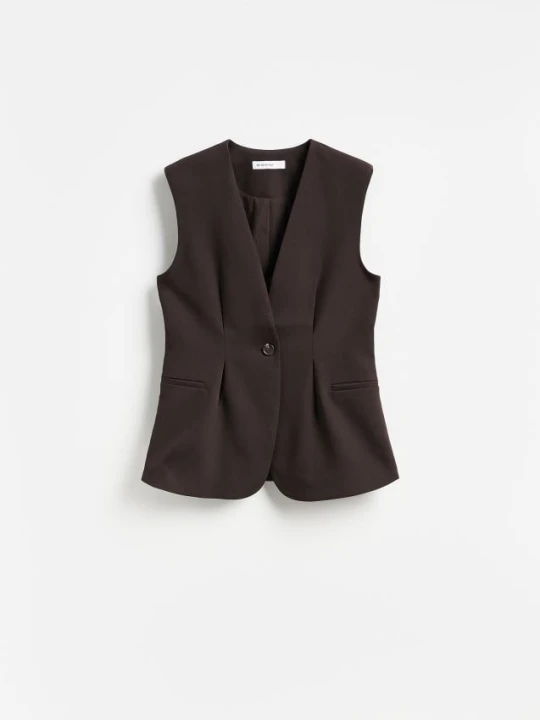 Zdjęcie produktu Reserved - LADIES` VEST - ciemnobrązowy