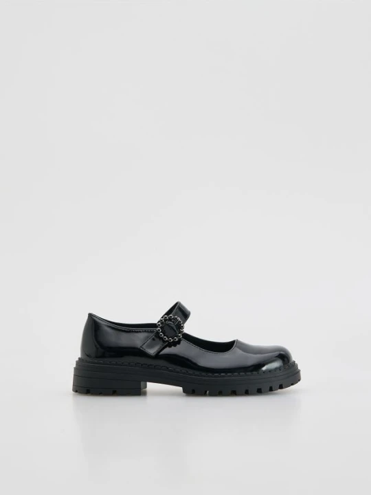 Zdjęcie produktu Reserved - Lakierowane loafersy - czarny