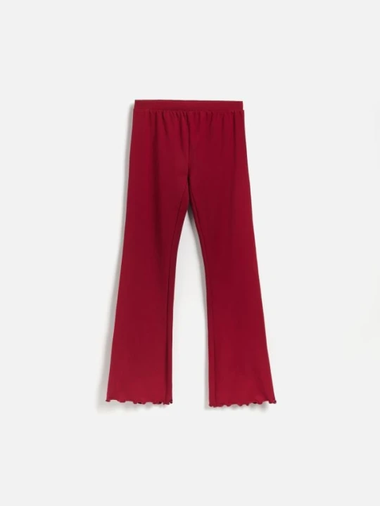 Zdjęcie produktu Reserved - Legginsy flare - bordowy