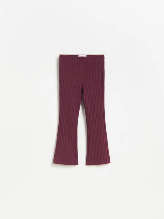 Zdjęcie produktu Reserved - Legginsy flare - bordowy