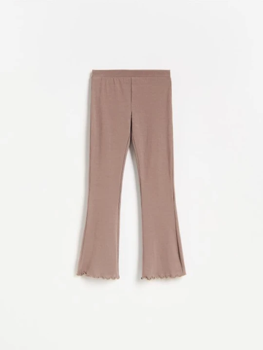 Zdjęcie produktu Reserved - Legginsy flare - brązowy