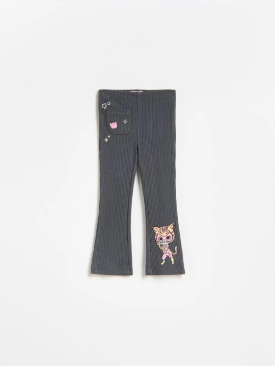 Zdjęcie produktu Reserved - Legginsy Superkoty - ciemnoszary