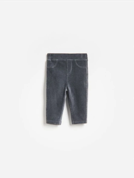 Zdjęcie produktu Reserved - Legginsy z bawełną - ciemnoszary