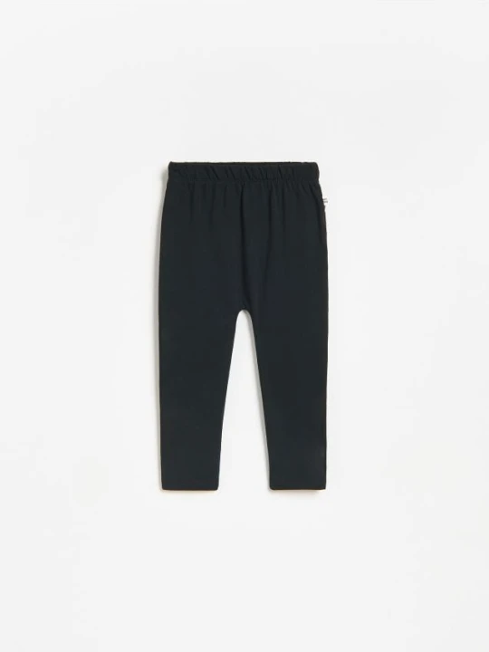 Zdjęcie produktu Reserved - Legginsy z bawełną - czarny