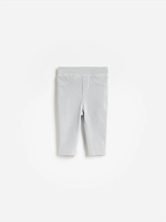 Zdjęcie produktu Reserved - Legginsy z bawełną - jasnozielony