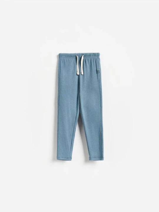 Zdjęcie produktu Reserved - Legginsy z bawełną - niebieski