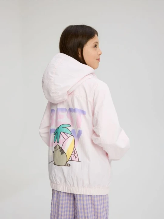 Zdjęcie produktu Reserved - Lekka kurtka Pusheen - pastelowy róż
