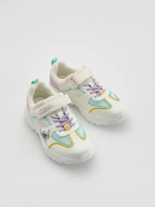 Zdjęcie produktu Reserved - Lekkie sneakersy Lilo i Stitch - biały