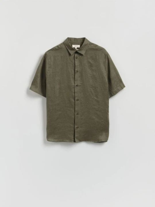 Zdjęcie produktu Reserved - Lniana koszula slim fit - zielony