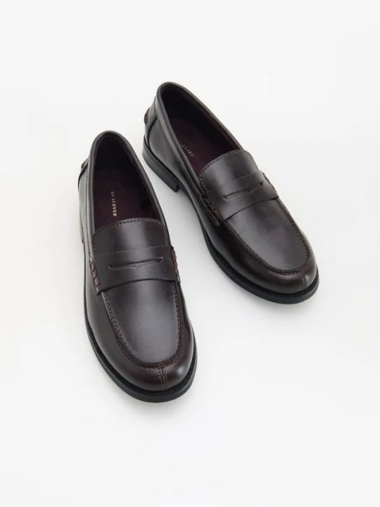 Zdjęcie produktu Reserved - Loafersy z paskiem - bordowy