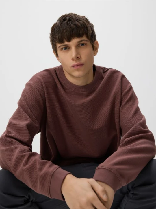 Zdjęcie produktu Reserved - Longsleeve boxy - jasnofioletowy