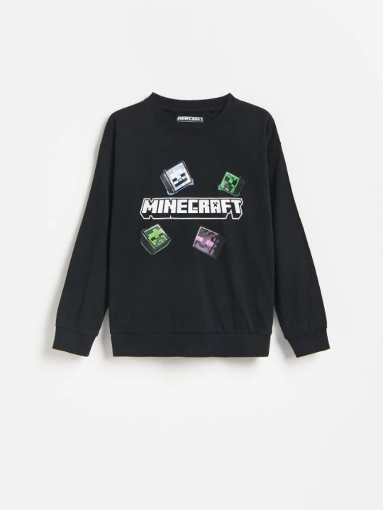Zdjęcie produktu Reserved - Longsleeve Minecraft - czarny