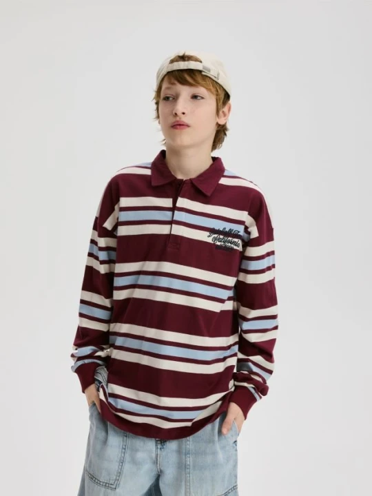 Zdjęcie produktu Reserved - Longsleeve polo - bordowy